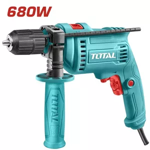 دریل ۱۳ چکشی توتال  سه نظام اتومات ۶۸۰ وات TG1061356