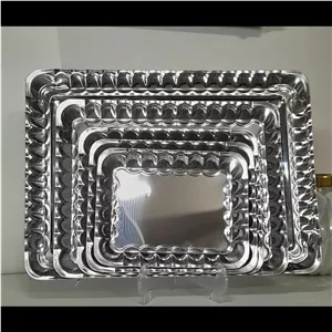 سینی استیل مستطیل سایز 3
