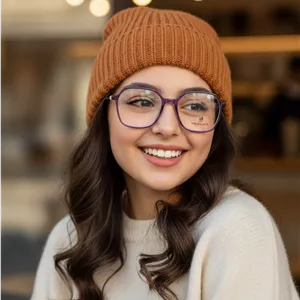 عینک طبی زنانه trussardi مربعی بنفش