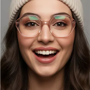 عینک طبی زنانه trussardi گرد  پاستیلی
