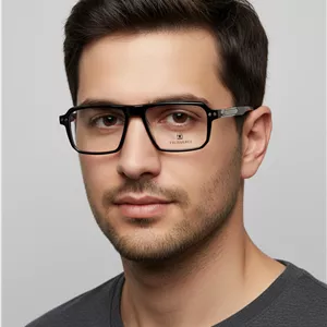 عینک طبی مردانه  trussardi  مستطیلی  سایز کوچک