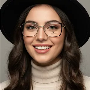 عینک طبی زنانه  فلزی trussardi  زرشکی