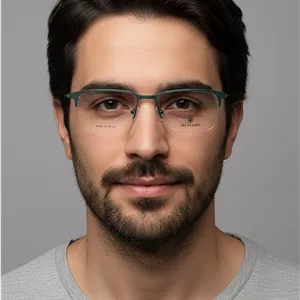 عینک طبی مردانه  فلزی trussardi سبز