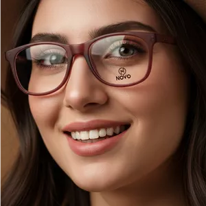 عینک طبی زنانه novo مربعی کالباسی مات