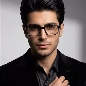 عینک طبی مردانه  trussardi مستطیلی مشکی