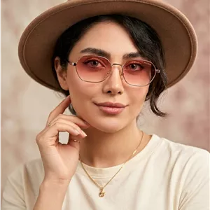 عینک شب زنانه فلزی میو میو صورتی