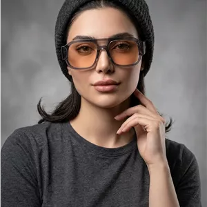 عینک شب زنانه فشن سایز بزرگ