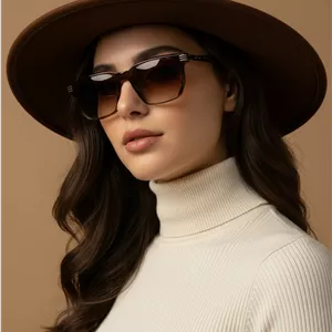 عینک افتابی زنانه اورجینال کائوچو قهوه ای