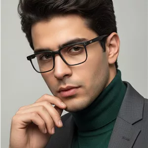 عینک طبی مردانه novo مربعی سبز تیره