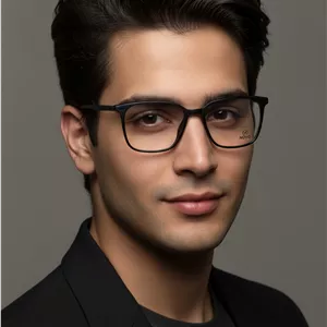 عینک طبی مردانه novo مربعی مشکی ظریف