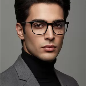 عینک طبی مردانه  zara مشکی مربعی