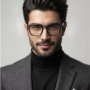عینک طبی مردانه trussardi مشکی شیشه ا ی