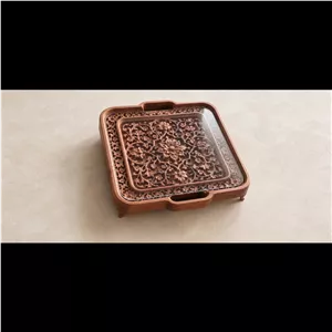 سینی چوبی منبت