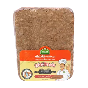 نان خشک چند غله حاوی کنجد،سیاهدانه،سبزیجات