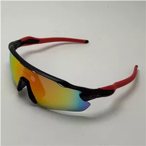 عینک آفتابی اسپرت اوکلی Oakley مدل Radar EV Path عدسی آتیشی فریم مشکی کد 9208