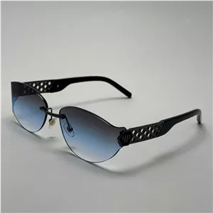 عینک آفتابی فیلیپ پلین Philip Plein مدل Luxury Shield فریم لس آبی - لنز UV400