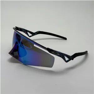 عینک آفتابی اسپرت Oakley اوکلی با لنز PRIZM تمام آبی مدل QNTM KATO