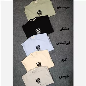 تیشرت مردانه دونخ پنبه گلدوزی سایز لارج (L) تا دو ایکس لارج (2xl)