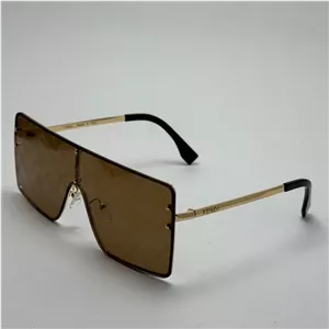 عینک آفتابی فریم لس فندی FENDI قهوه ای کد 4