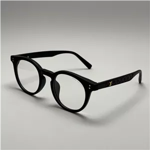 فریم عینک بلوکات طبی لویی ویتون مشکی tr90 نرم و سبک به همراه کاور پارچه ای و دستمال - عینک کار با کامپیوتر و موبایل