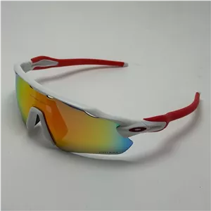 عینک آفتابی اسپرت اوکلی Oakley مدل Radar EV Path عدسی آتیشی فریم سفید کد 9208