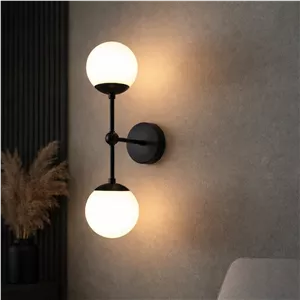 دیوارکوب حبابی دوشعله شیک و زیبا