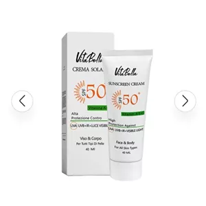 کرم ضد آفتاب spf۵۰ بی رنگ حجم ۴۰ میل ویتابلا
