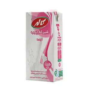 شیر کم چرب فرادما کاله 1 لیتر باکس 12 عددی