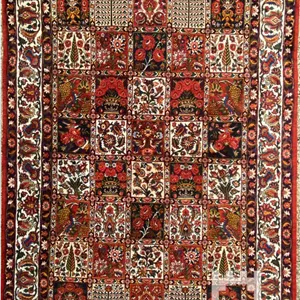 فرش دستباف پرده بختیاری (نقشه خشتی الوان)