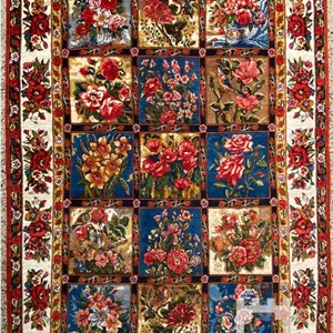فرش دستباف پرده بختیاری (نقشه خشتی الوان)