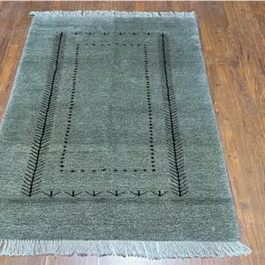 گبه دستباف ذرع و نیم شیراز (نقشه کف ساده سبز)