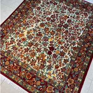 فرش دستباف قالیچه بیجار افشار (نقشه گل‌ریز کرم)