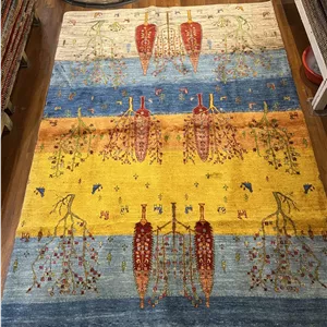 گبه دستباف جفت پرده شیراز (نقشه درختی طلایی)