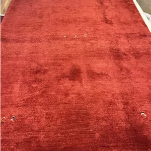 گبه دستباف جفت شش متری شیراز (نقشه کف ساده لاکی)