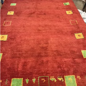 گبه دستباف جفت شش متری شیراز (نقشه خشتی لاکی)