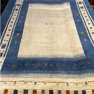 گبه دستباف شش متری شیراز (نقشه کف ساده کرم)