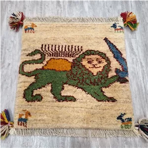 گبه دستباف کوچک پارچه قشقایی (نقشه تصویری الوان)