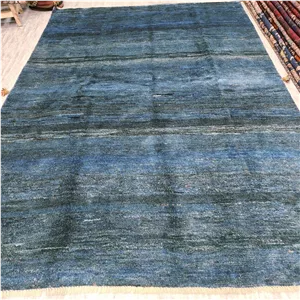گبه دستباف شش متری شیراز (نقشه کف ساده آبی)