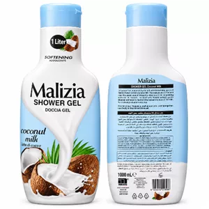 ژل شست‌وشوی بدن مالیزیا مدل Coconut Milk با رایحه شیر نارگیل 1 لیتر