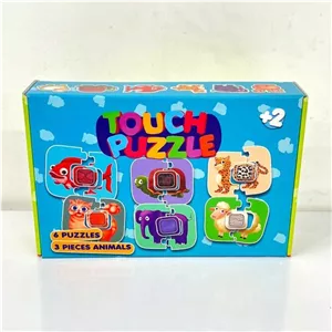 فرفره های رنگی پویا Touch Puzzle تاچ پازل 2  سال لمس حیوانات 85681