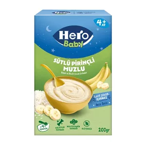 غذای کمکی هرو بی بی hero baby موز و برج شب 200 گرم