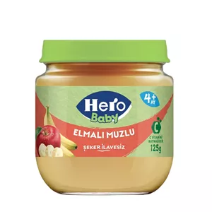 پوره میوه سیب موز هرو بی بی Hero Baby از ۴ ماه ۱۲۰ گرم