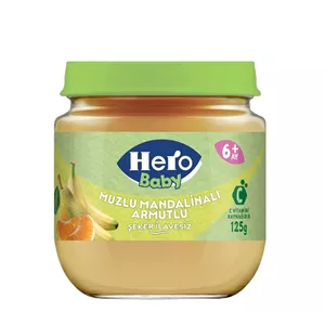پوره میوه هرو بی بی hero baby گلابی نارنگی موز 6120 گرم
