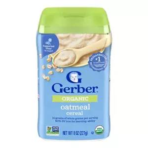 سرلاک ارگانیک جو دوسر گربر Gerber از ۴ ماهگی ۲۲۷ گرم