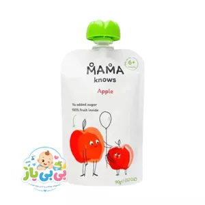 پوره میوه ماما نوز طعم سیب ۹۰ گرم (Mama Knows Apple Puree)