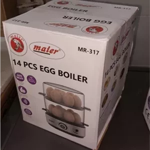 تخم مرغ پز مایر مدل MR317 ظرفیت ۱۴ عددی با بدنه استیل