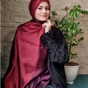 شال ویسکوز طیفی زرشکی