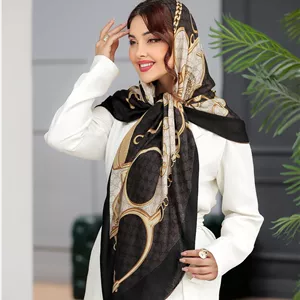 روسری نخی سیا اسکارف موکا