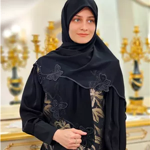 روسری مشکی حریر کرپ وارداتی نگین دار اختصاصی
