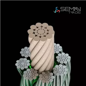 سیم بگسل آسانسور چین گوستاولف نیمه فولاد نمره 8